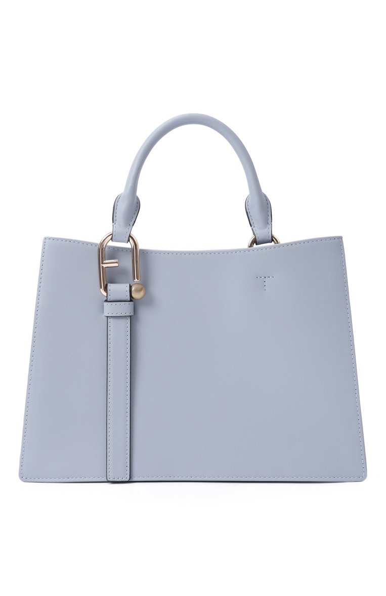 Женская сумка furla nuvola FURLA голубого цвета, арт. WB01336/BX2045 | Фото 1 (Размер: medium; Ремень/цепочка: На ремешке; Материал: Натуральная кожа)
