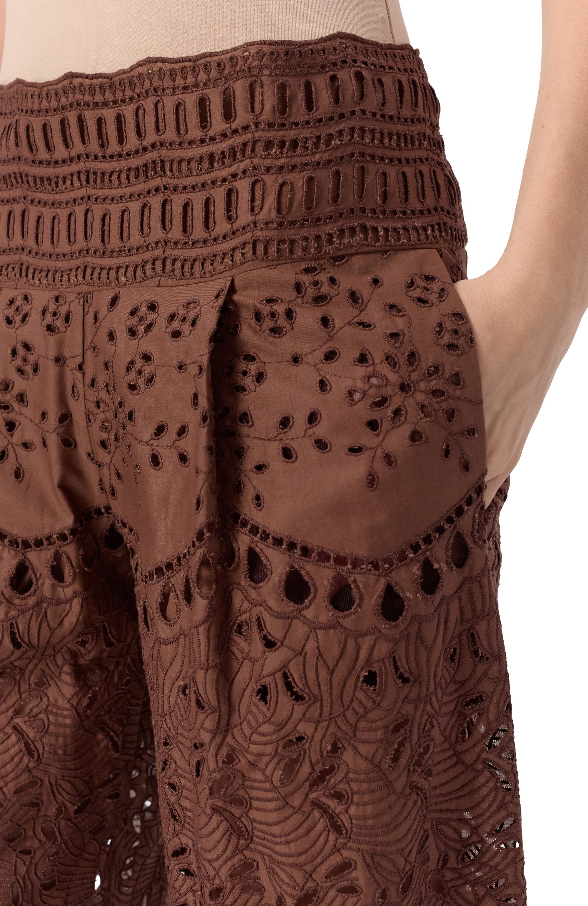 Хлопковые брюки ERMANNO SCERVINO, арт. D464P601FDRXT, фото 5