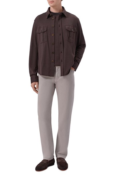 Мужские замшевые пенни-лоферы carlos SANTONI, арт. MCNG19298SI6SEAA