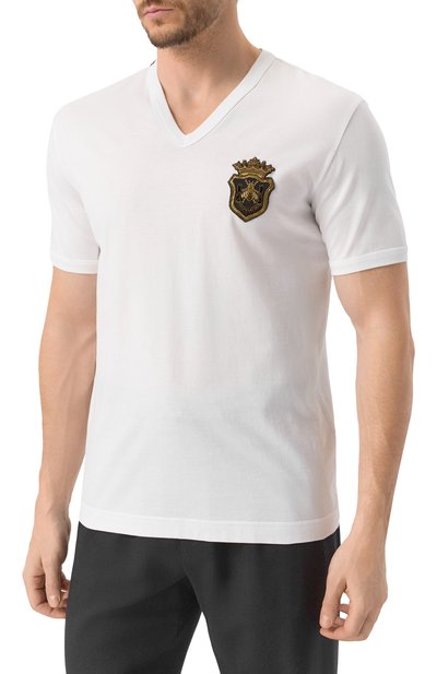 Хлопковая футболка DOLCE & GABBANA, арт. G8HL7Z/G704C, фото 3