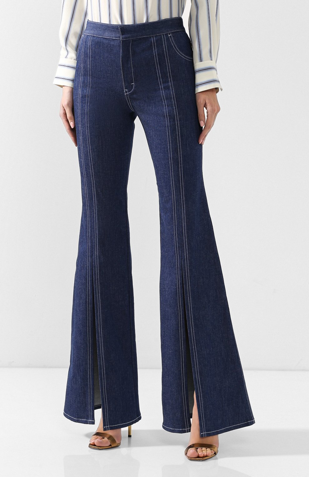 Расклешенные джинсы CHLOÉ, арт. CHC19SDP14157, фото 3