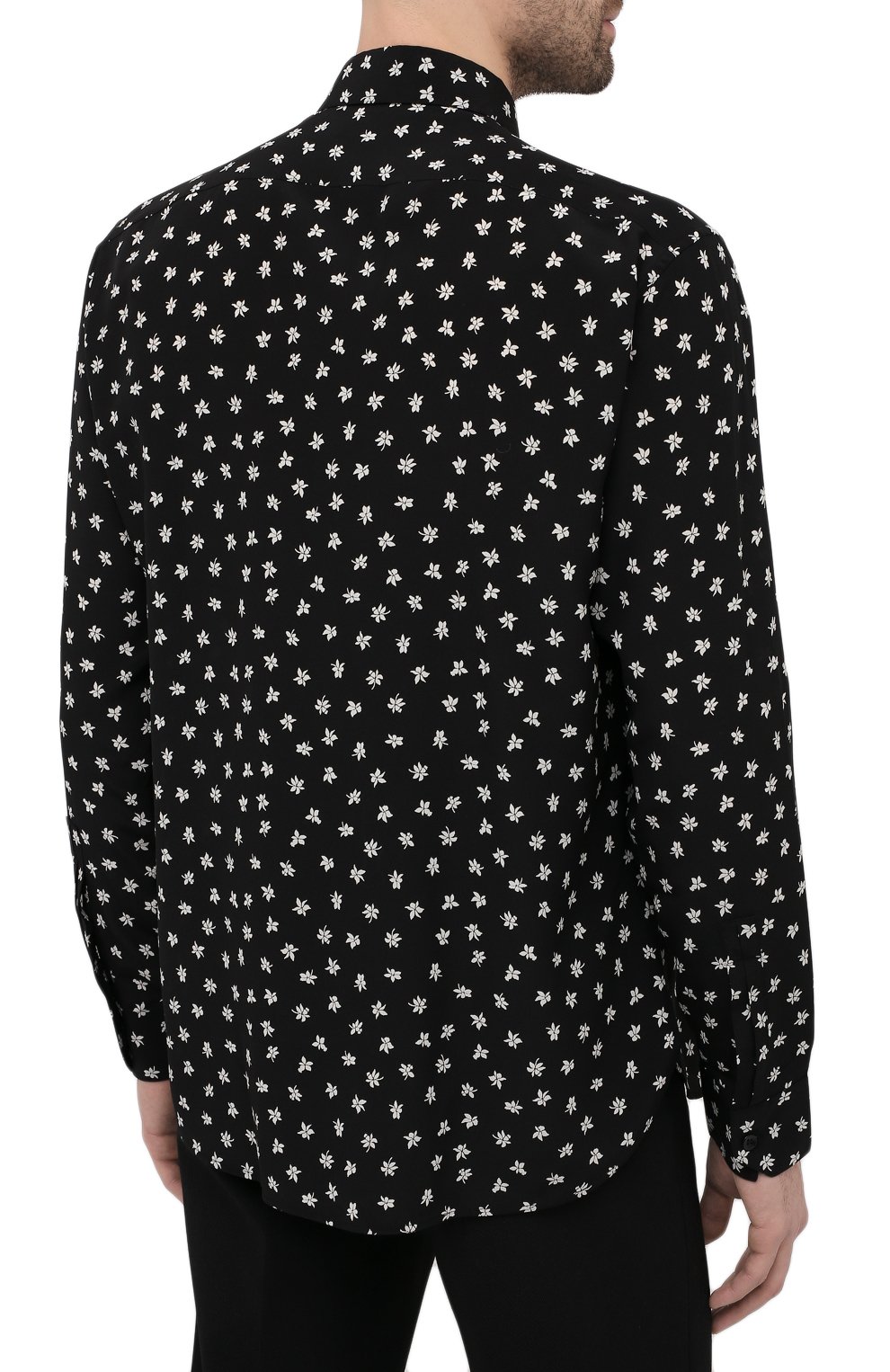 Шелковая рубашка SAINT LAURENT, арт. 646850/Y2C86, фото 4