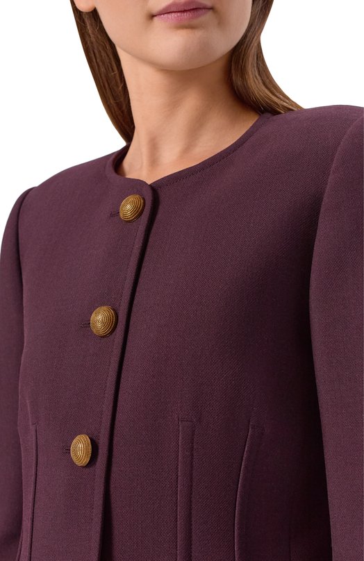 Шерстяной жакет Chloé CH26SVE01061 Фиолетовый  CH26SVE01061 Фото 5
