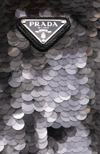 Платье с отделкой пайетками PRADA, арт. P3B74R-1ZAX-F0002-212, фото 5