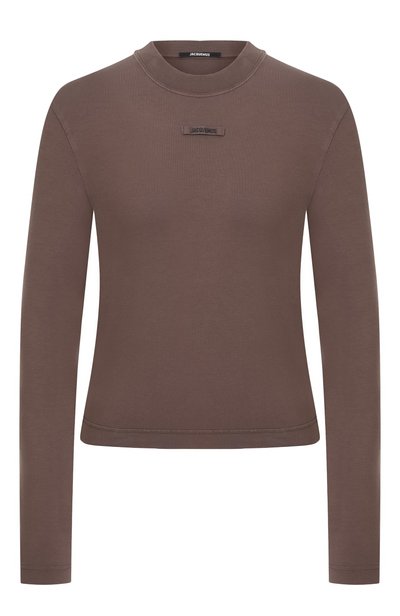 Женская хлопковый лонгслив JACQUEMUS, арт. 24ETSW00155/AJ00124