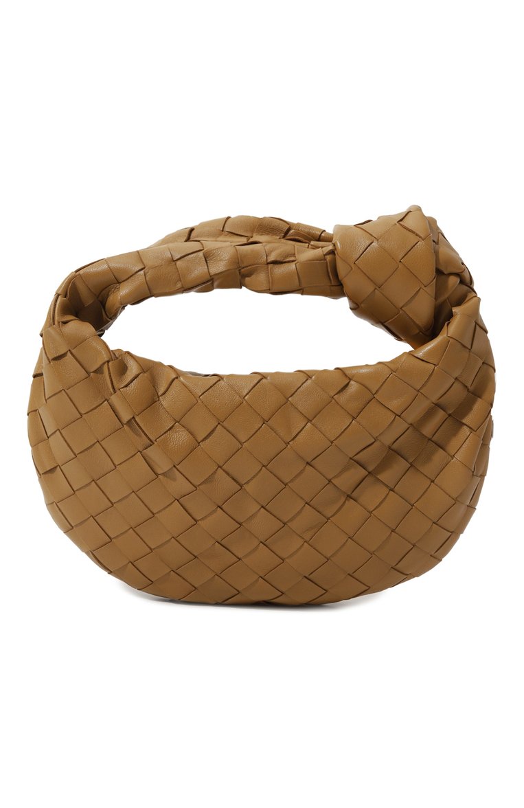 Женская сумка jodie mini BOTTEGA VENETA светло-коричневого цвета, арт. 651876-VCPP5 | Фото 6 (Материал: Натуральная кожа; Размер: mini)