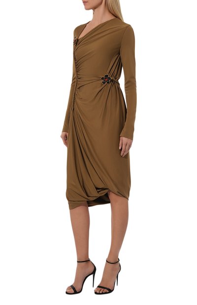 Платье из вискозы BOTTEGA VENETA, арт. 784843-V4FB0, фото 3