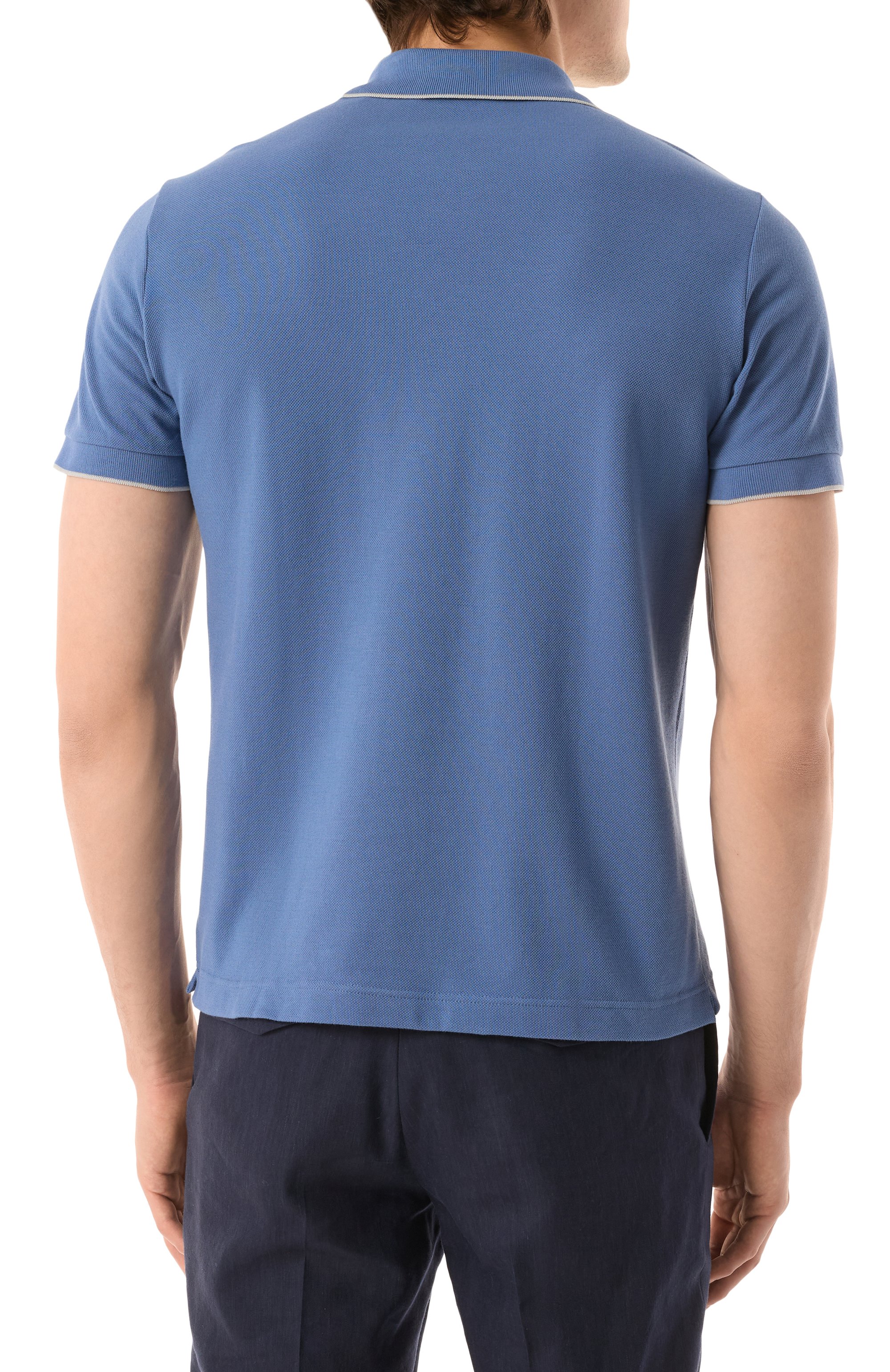 Хлопковое поло CORNELIANI, арт. 25G573-2525043, фото 4