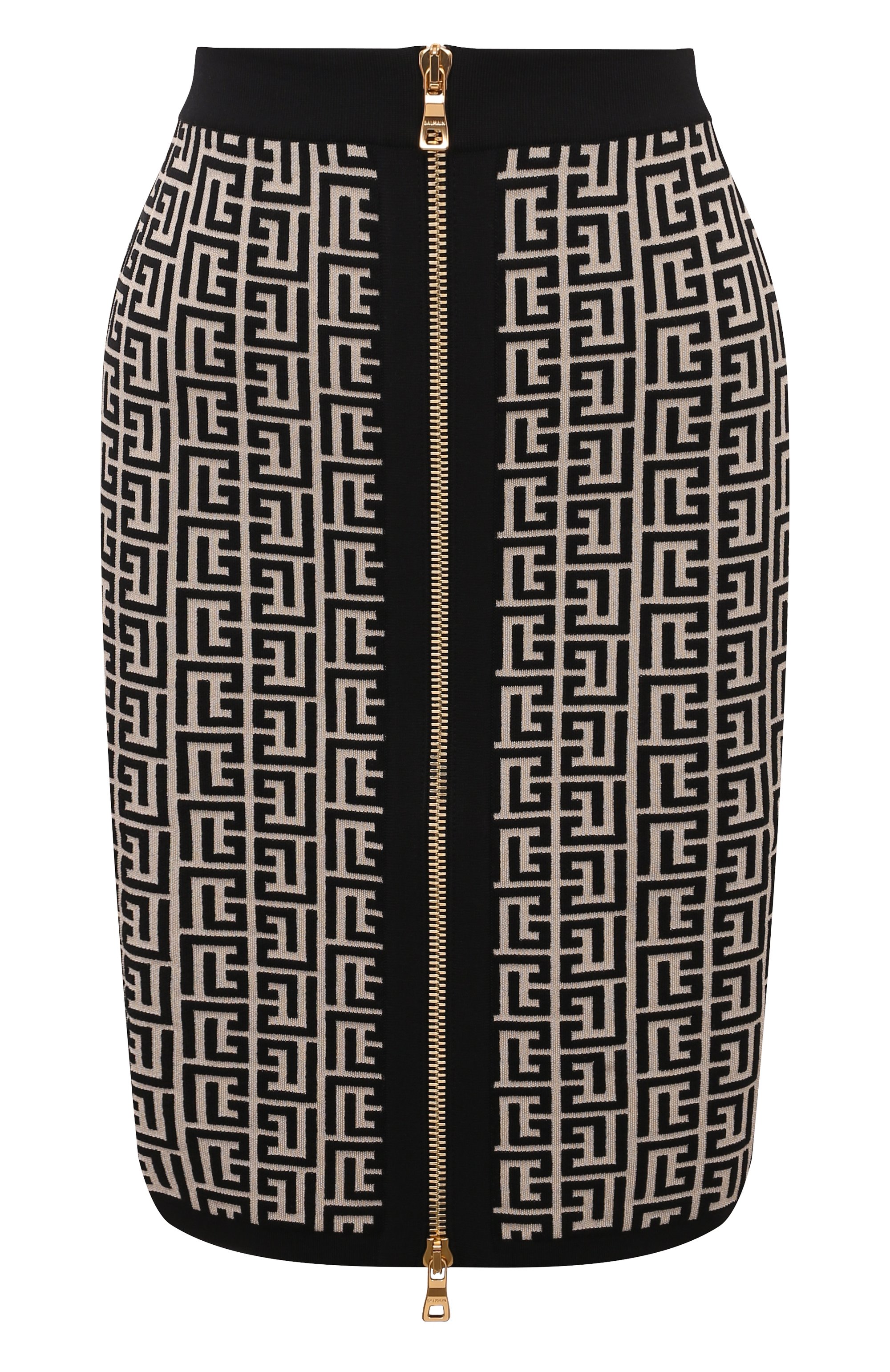 Юбка из шерсти и вискозы BALMAIN, арт. YF1LC006KB02, фото 1