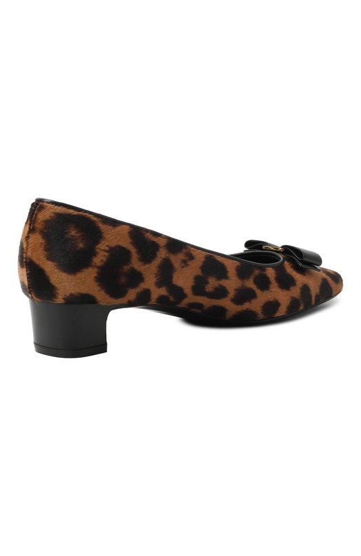 Кожаные туфли Iconic Bow Ferragamo 01K556/785564 Леопардовый  01K556/785564 Фото 5