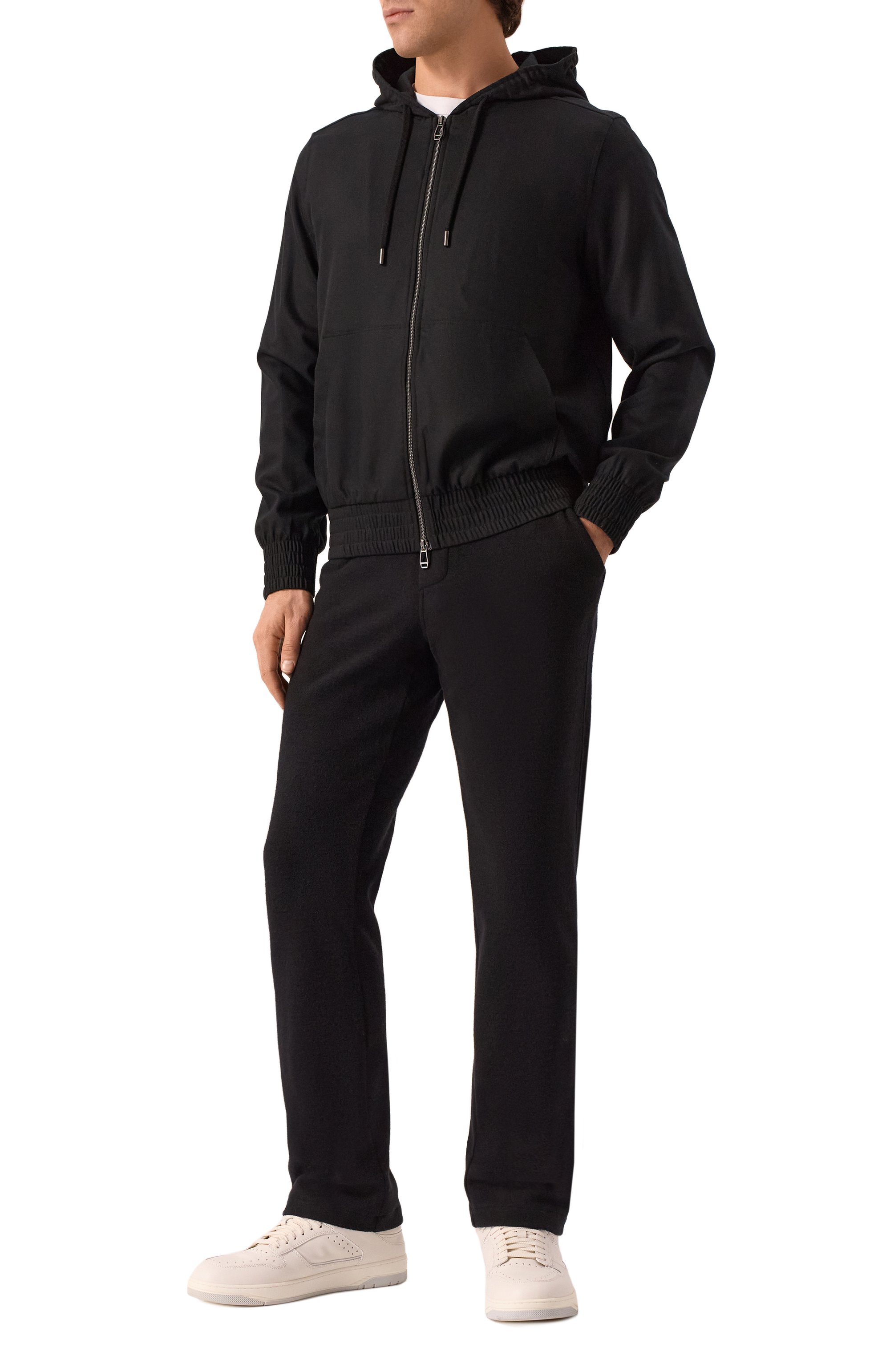 Кожаные кеды sneak air SANTONI, арт. MBSG21865BGRPXWH, фото 2