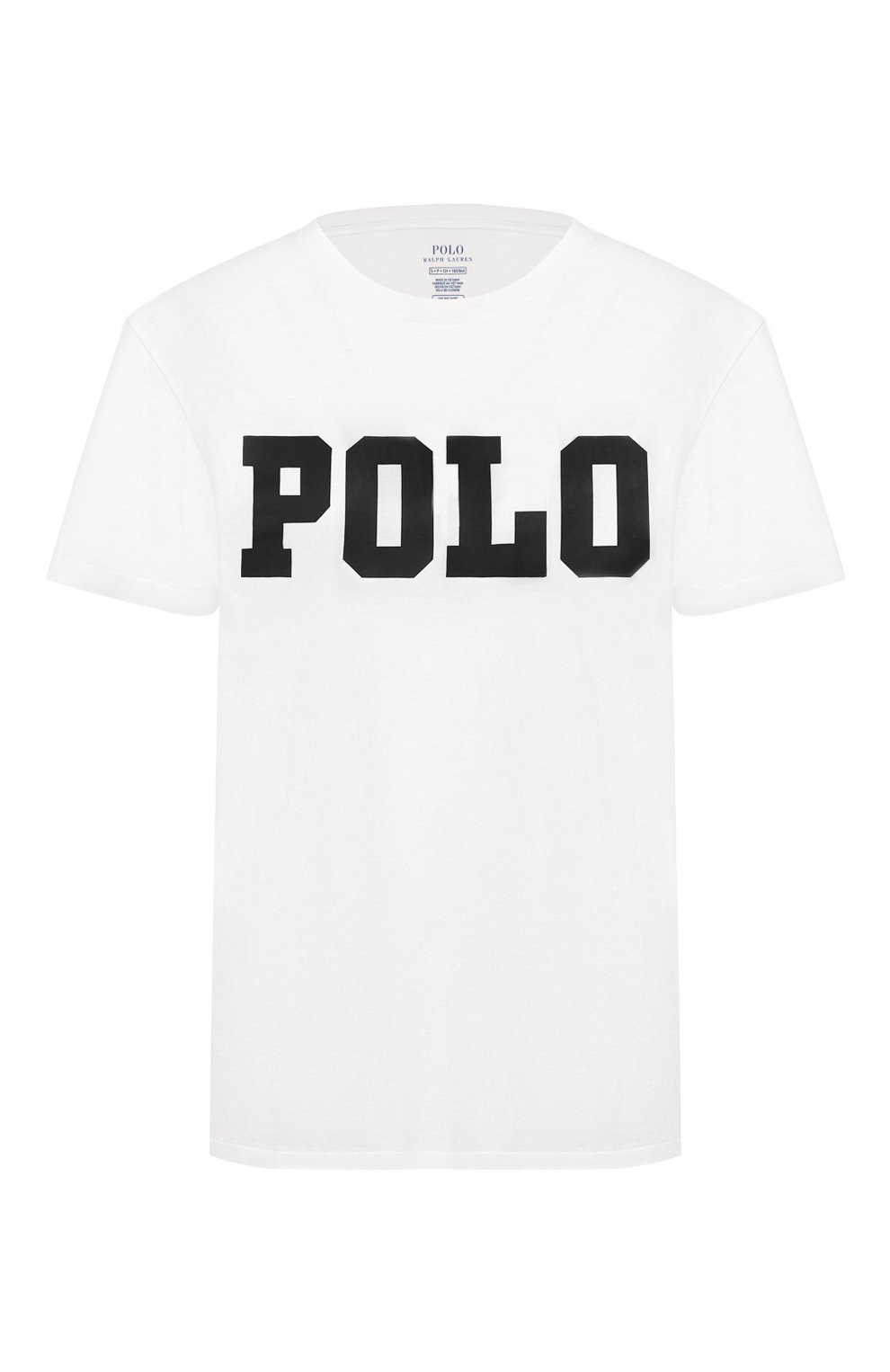 Хлопковая футболка POLO RALPH LAUREN белого цвета по цене 8375 руб., арт. 211744685, фото 1 Хлопковая футболка POLO RALPH LAUREN, арт. 211744685, фото 1