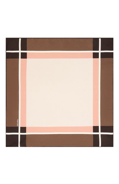 Шелковый платок TOM FORD коричневого цвета по цене 18150 руб., арт. 5TF91/TF312, фото 3 Шелковый платок TOM FORD, арт. 5TF91/TF312, фото 3