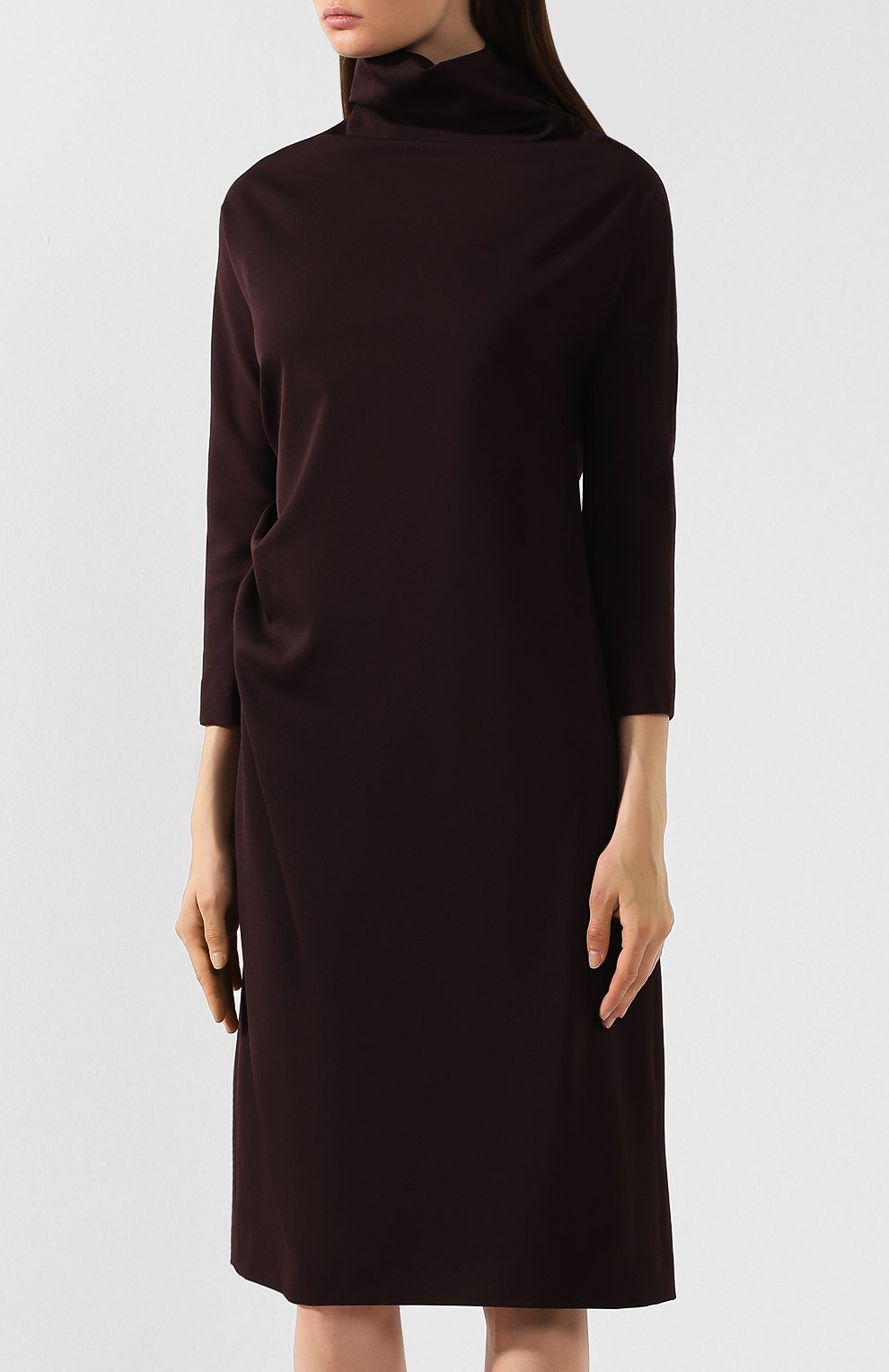 Шерстяное платье DRIES VAN NOTEN фиолетового цвета по цене 142000 руб., арт. 192-11073-8229, фото 3 Шерстяное платье DRIES VAN NOTEN, арт. 192-11073-8229, фото 3
