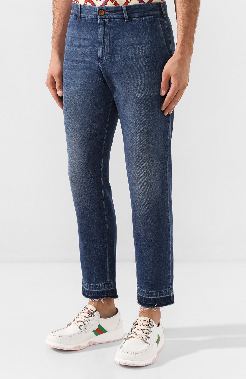 Джинсы GUCCI синего цвета по цене 126720 руб., арт. 515969/XDAQ0, фото 3 Джинсы GUCCI, арт. 515969/XDAQ0, фото 3