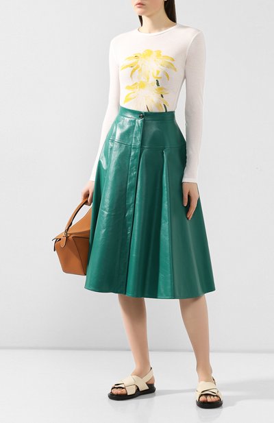 Кожаная юбка MARNI, арт. G0MX0181A0/LA188, фото 2