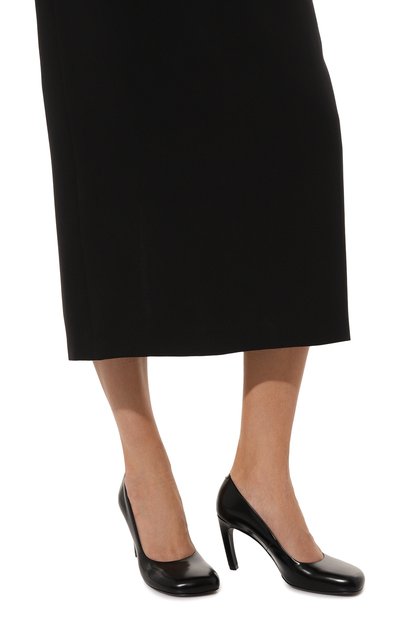 Кожаные туфли DRIES VAN NOTEN черного цвета по цене 59250 руб., арт. WS231-367/DD367, фото 3 Кожаные туфли DRIES VAN NOTEN, арт. WS231-367/DD367, фото 3