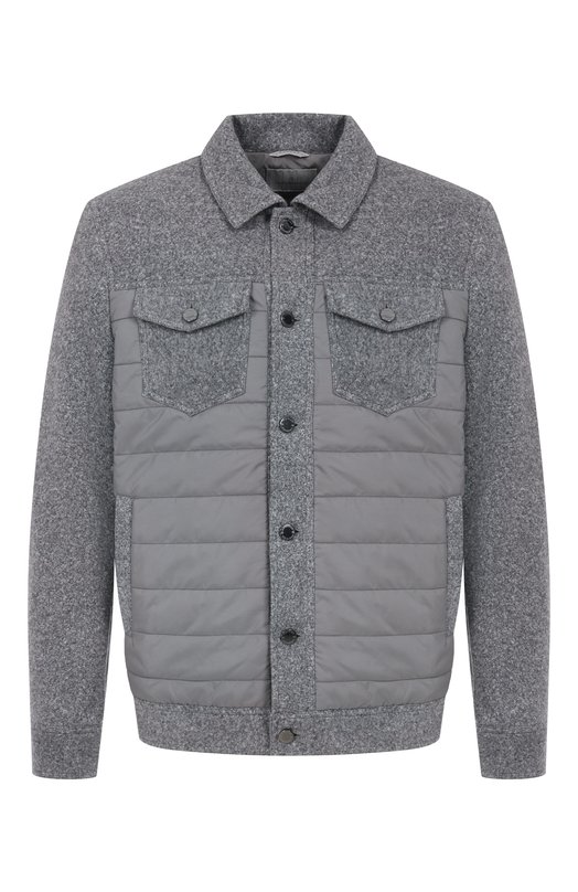 Куртка из хлопка и шерсти Capobianco 19M183.FSNY. Серый 19M183.FSNY.