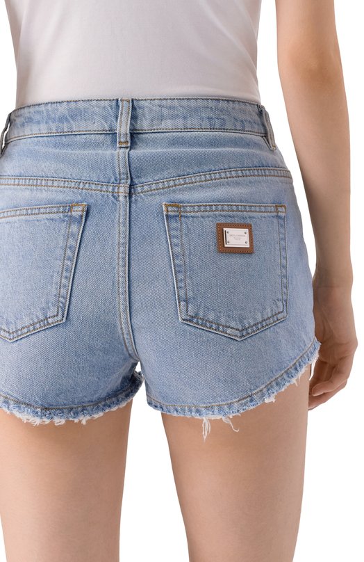 Джинсовые шорты Dolce & Gabbana FTC7DD/G8NY5 Голубой  FTC7DD/G8NY5 Фото 5