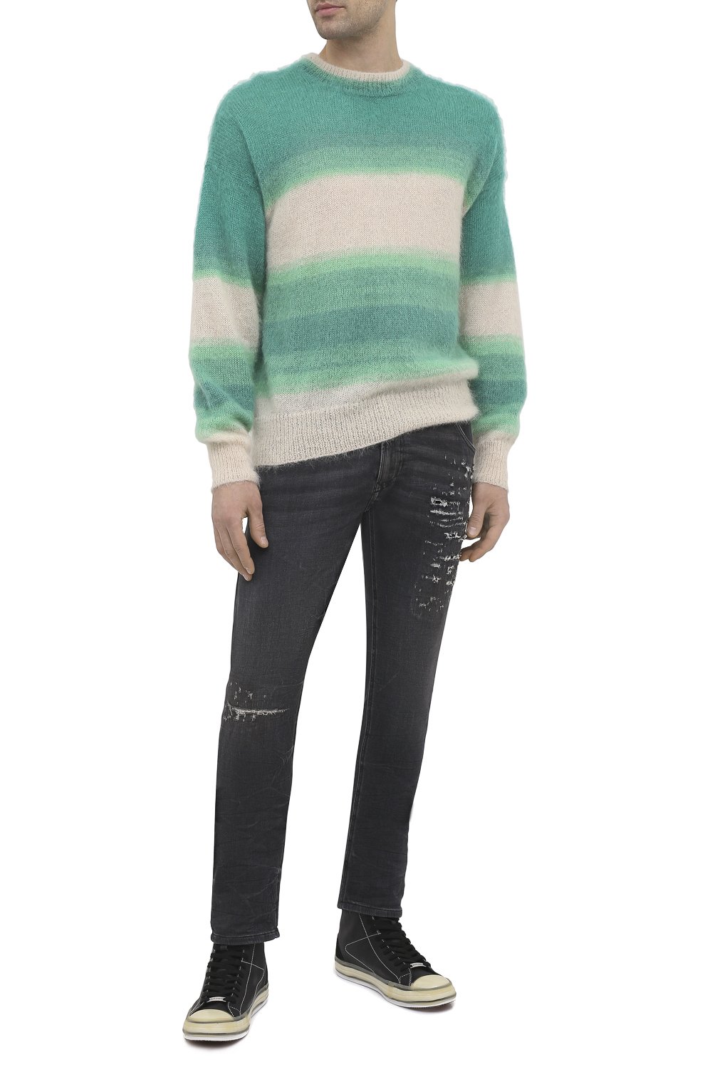 Джинсы DIESEL темно-серого цвета по цене 36950 руб., арт. A00879/069SX, фото 2 Джинсы DIESEL, арт. A00879/069SX, фото 2