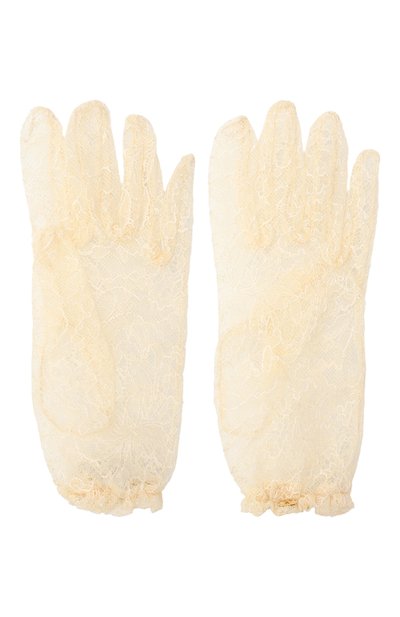 Перчатки VALENTINO кремового цвета по цене 64800 руб., арт. 7W0GD00H/FPW, фото 3 Перчатки VALENTINO, арт. 7W0GD00H/FPW, фото 3