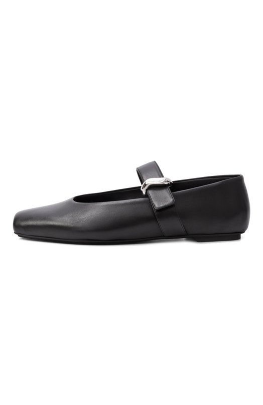 Кожаные балетки Emporio Armani EW004448/AF14915 Чёрный  EW004448/AF14915 Фото 4
