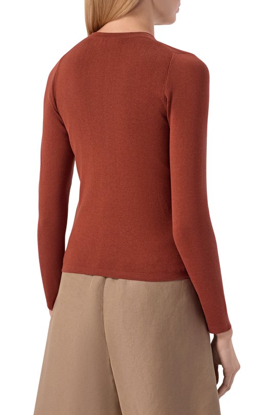 Кардиган из шелка и хлопка MVST M26.2PW.K222/Y201 Коричневый  M26.2PW.K222/Y201 Фото 4