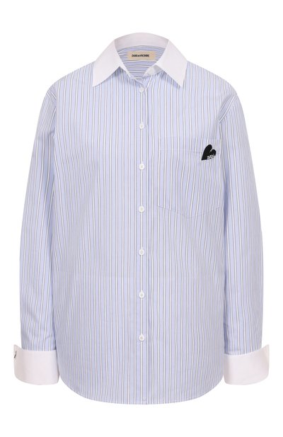 Хлопковая рубашка ZADIG AND VOLTAIRE, арт. WWSH02165, фото 1