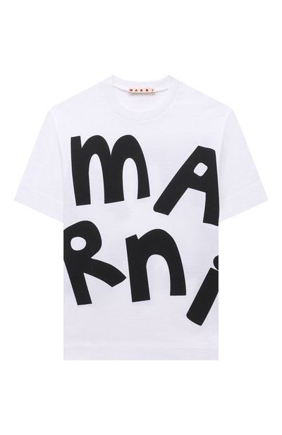 Хлопковая футболка MARNI, арт. M00456-M00H7, фото 1