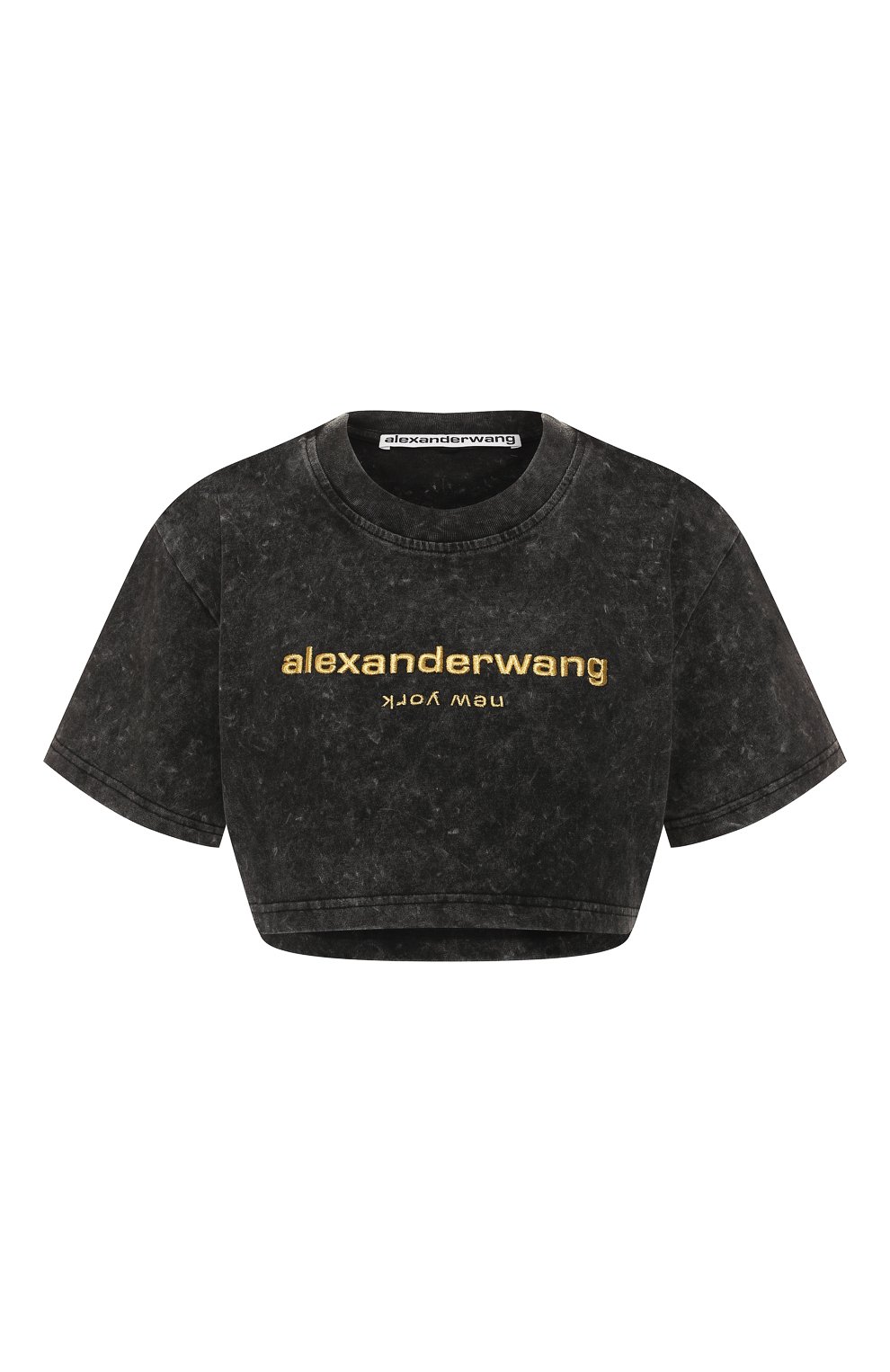 Хлопковая футболка ALEXANDER WANG темно-серого цвета по цене 18700 руб., арт. 1CC1201321, фото 1 Хлопковая футболка ALEXANDER WANG, арт. 1CC1201321, фото 1