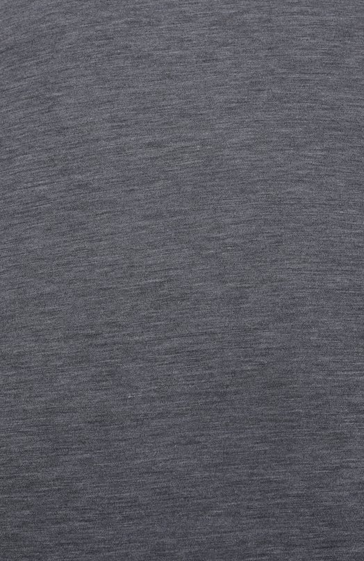 Футболка из шелка и хлопка Brunello Cucinelli MD8217427 Серый  MD8217427 Фото 6