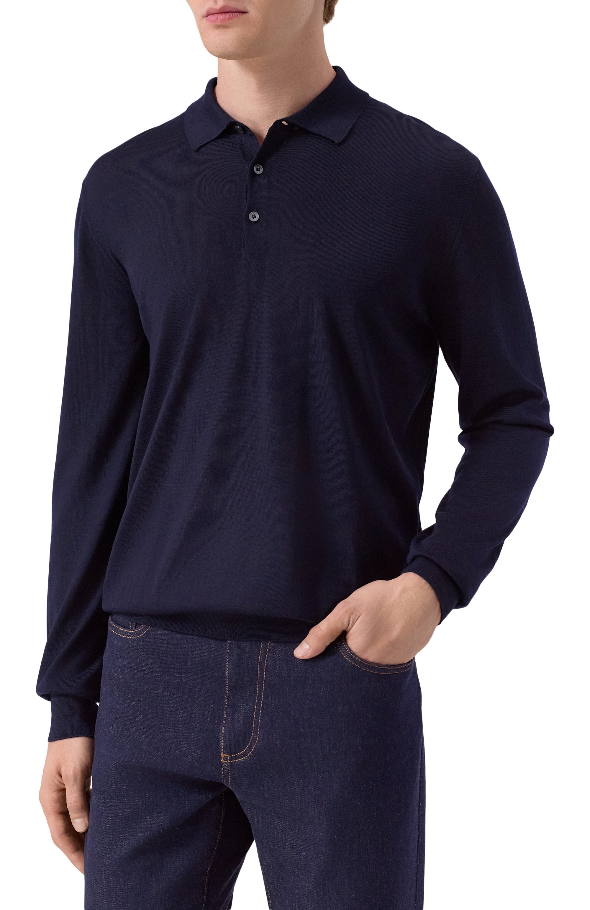 Шерстяное поло CORNELIANI, арт. 26M529-2625126, фото 3