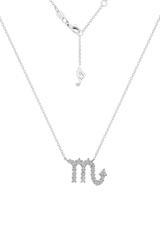 Кулон Zodiac - скорпион Mercury MP29200/WG Бесцветный MP29200/WG