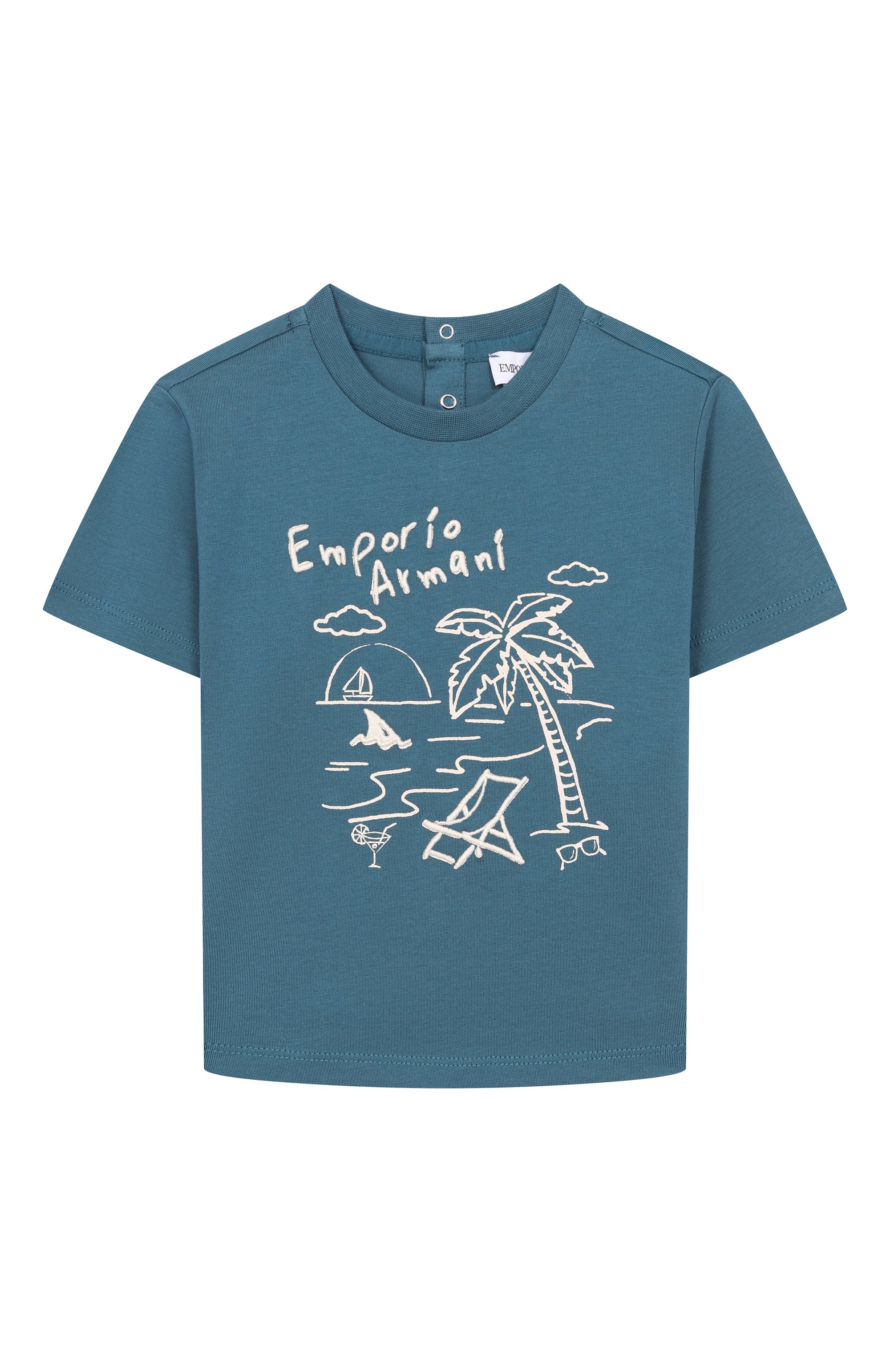 Хлопковая футболка EMPORIO ARMANI, арт. EB001082/AF14503, фото 1