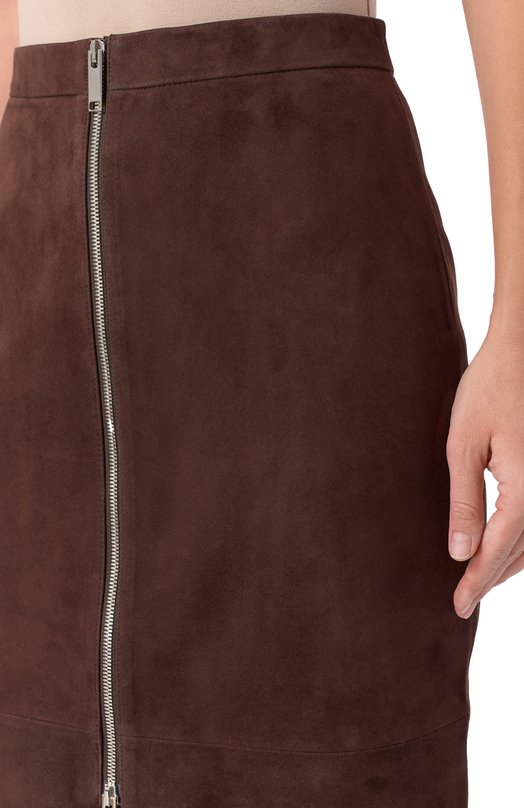 Замшевая юбка Halfboy HF251WL001 Коричневый  HF251WL001 Фото 5