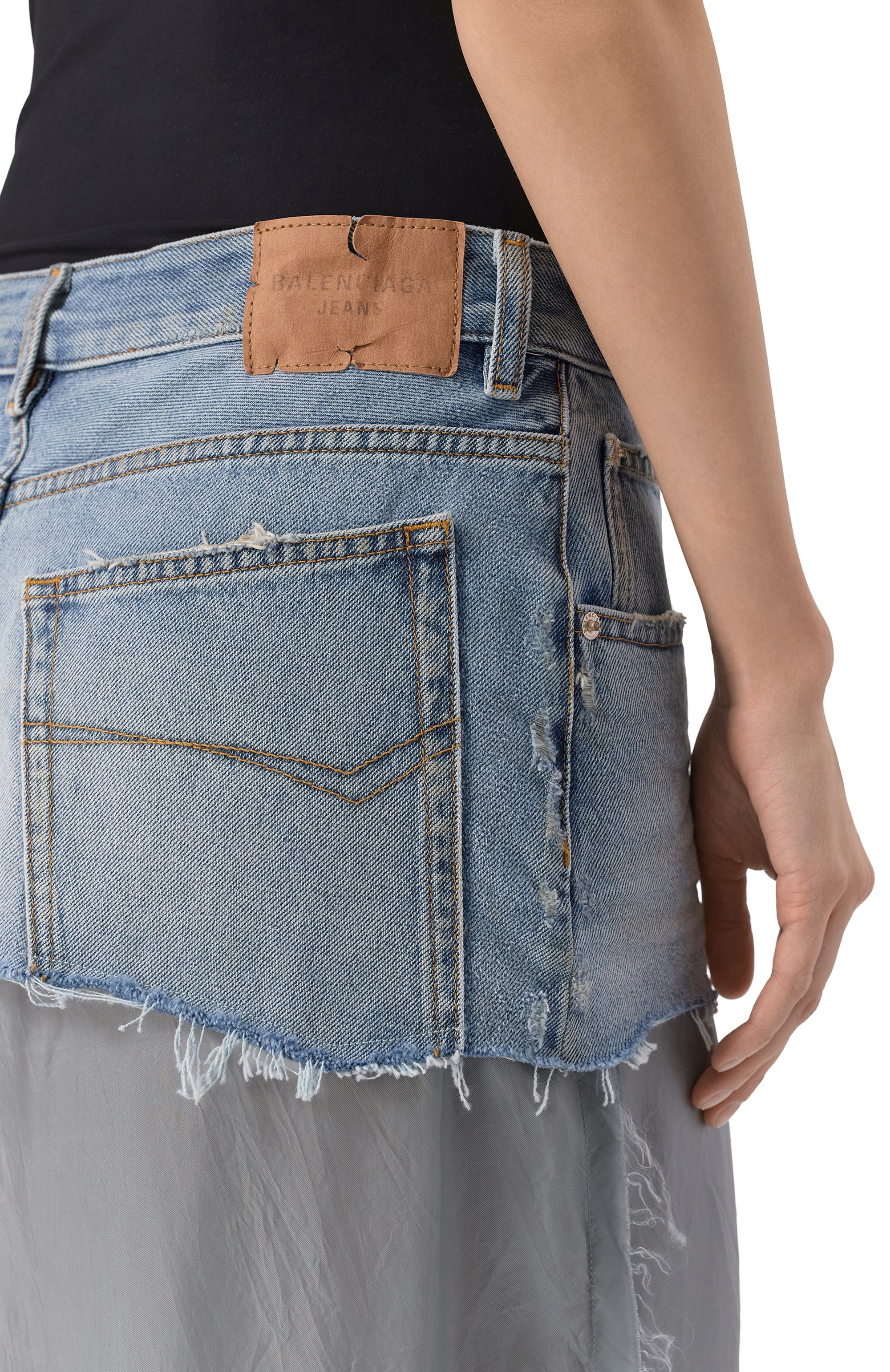 Джинсовая юбка BALENCIAGA, арт. 831721/TSW82, фото 5
