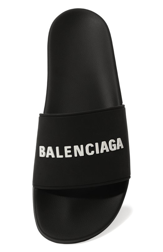 Резиновые шлепанцы Pool Balenciaga 565826/W1S80 Чёрный  565826/W1S80 Фото 6
