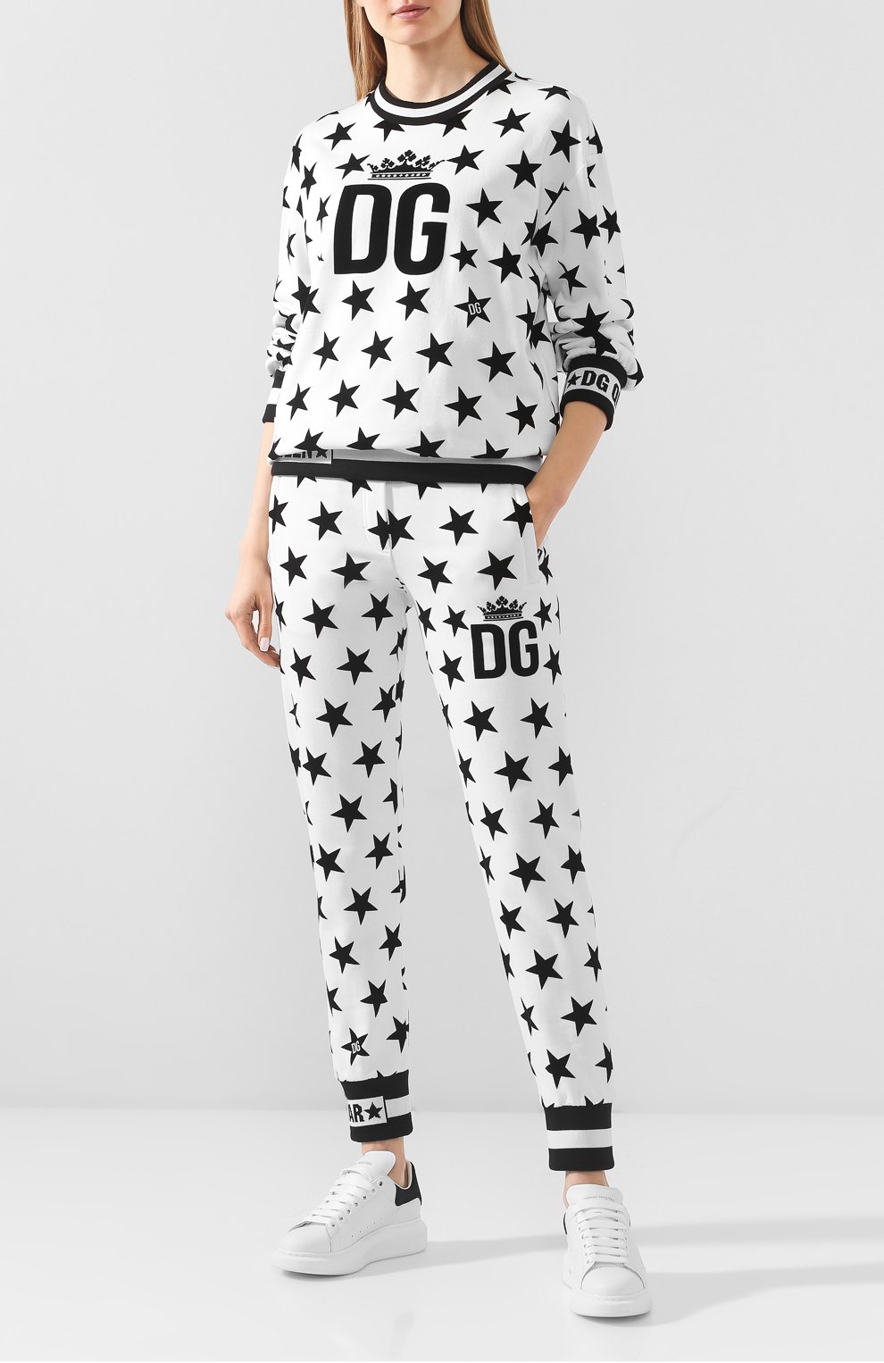 Хлопковые джоггеры DOLCE & GABBANA, арт. FTBL5Z/G7TRJ, фото 2