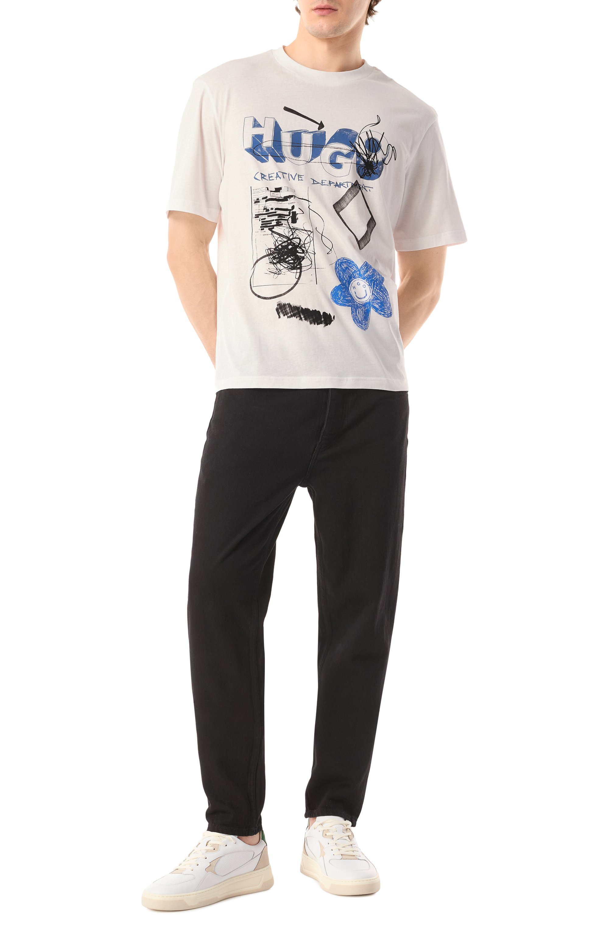 Хлопковая футболка HUGO BLUE, арт. 50533529, фото 2