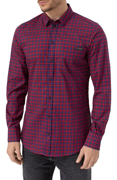 Хлопковая рубашка DOLCE & GABBANA разноцветного цвета по цене 98950 руб., арт. G5JZ9T/FQ5M3, фото 3 Хлопковая рубашка DOLCE & GABBANA, арт. G5JZ9T/FQ5M3, фото 3