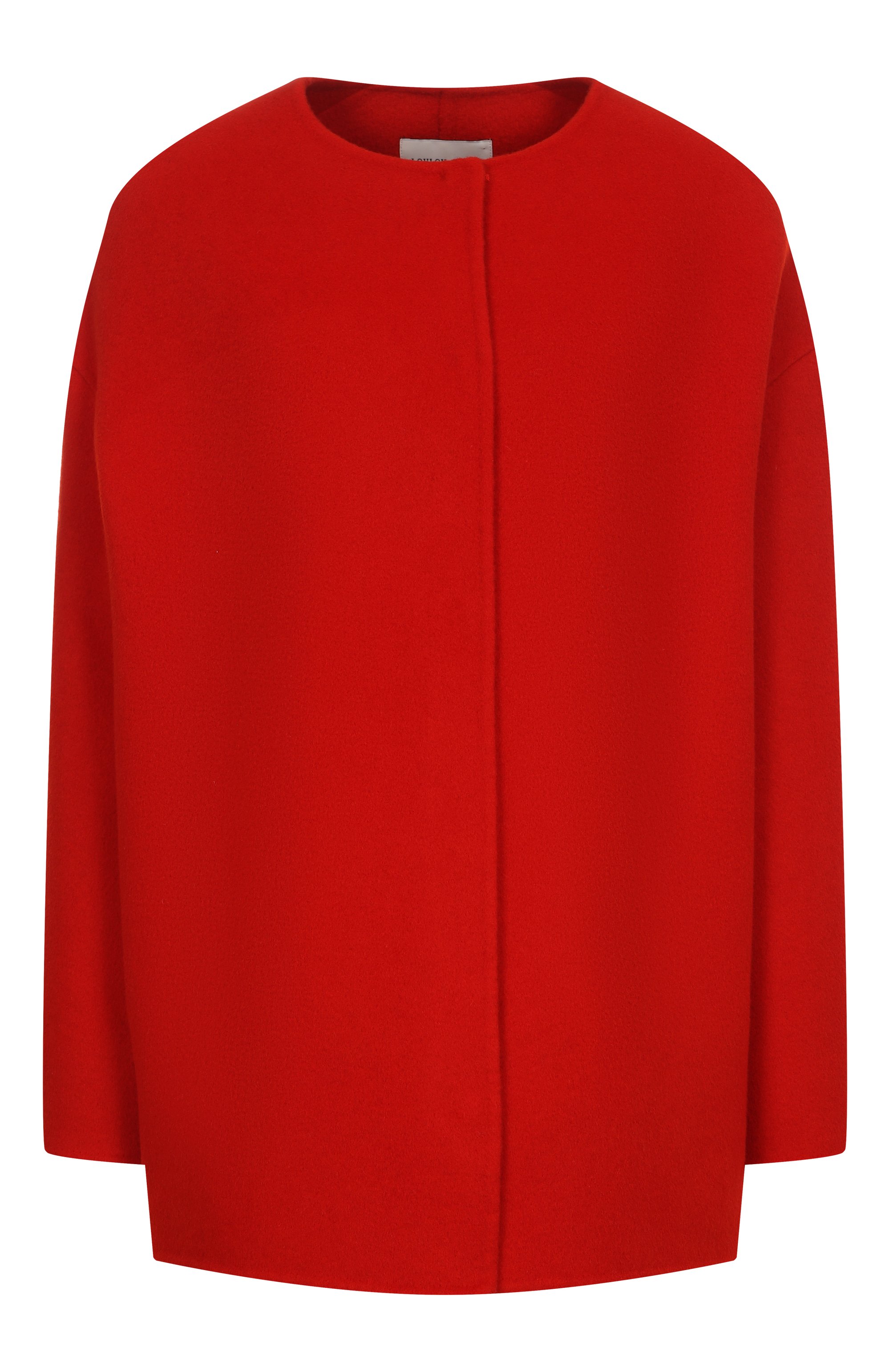 Полупальто из шерсти и кашемира LOULOU DE SAISON красного цвета по цене 91950 руб., арт. GI0, фото 1 Полупальто из шерсти и кашемира LOULOU DE SAISON, арт. GI0, фото 1
