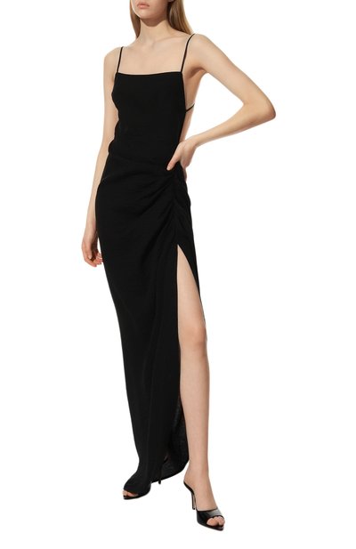 Платье из вискозы IN THE MOOD FOR LOVE черного цвета по цене 63900 руб., арт. HEPNER DRESS/PF2100100013, фото 2 Платье из вискозы IN THE MOOD FOR LOVE, арт. HEPNER DRESS/PF2100100013, фото 2