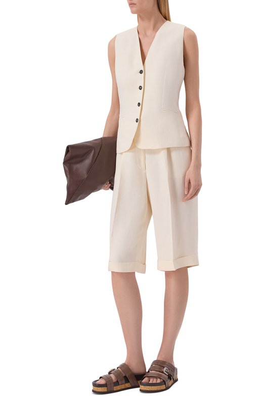 Кожаные шлепанцы Premiata M7381/VENERE Коричневый  M7381/VENERE Фото 3