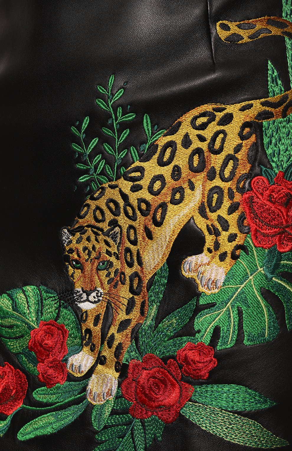 Кожаная юбка OLOLOL, арт. OLSKLT003/NP.900.EMB.LEO/S22, фото 5