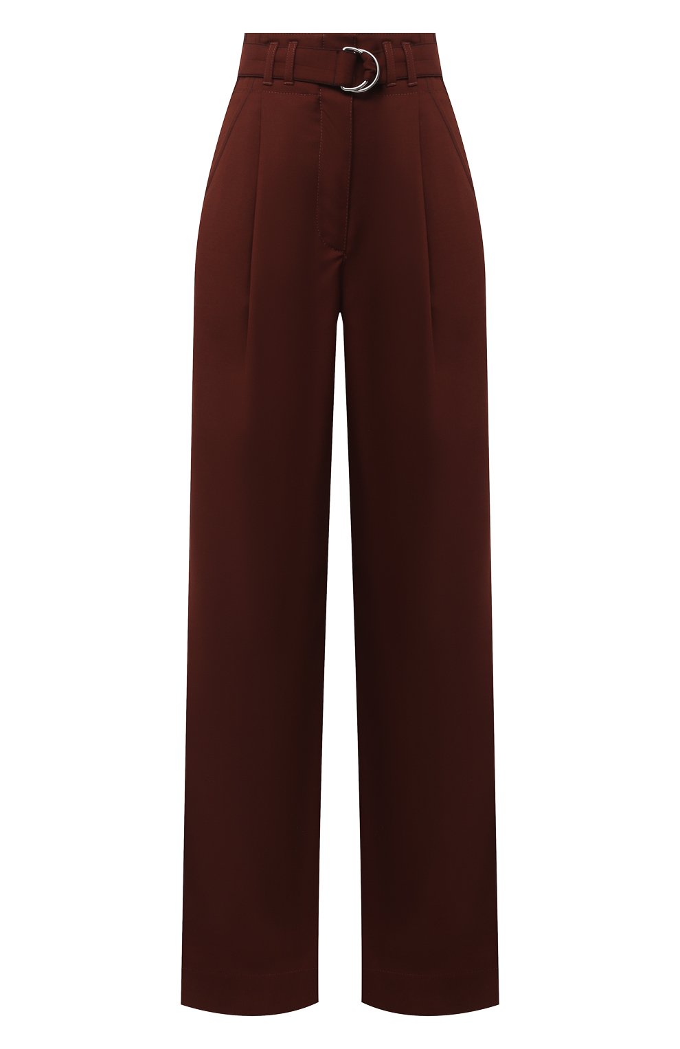 Брюки PROENZA SCHOULER WHITE LABEL коричневого цвета по цене 43100 руб., арт. WL2046019-AY120, фото 1 Брюки PROENZA SCHOULER WHITE LABEL, арт. WL2046019-AY120, фото 1