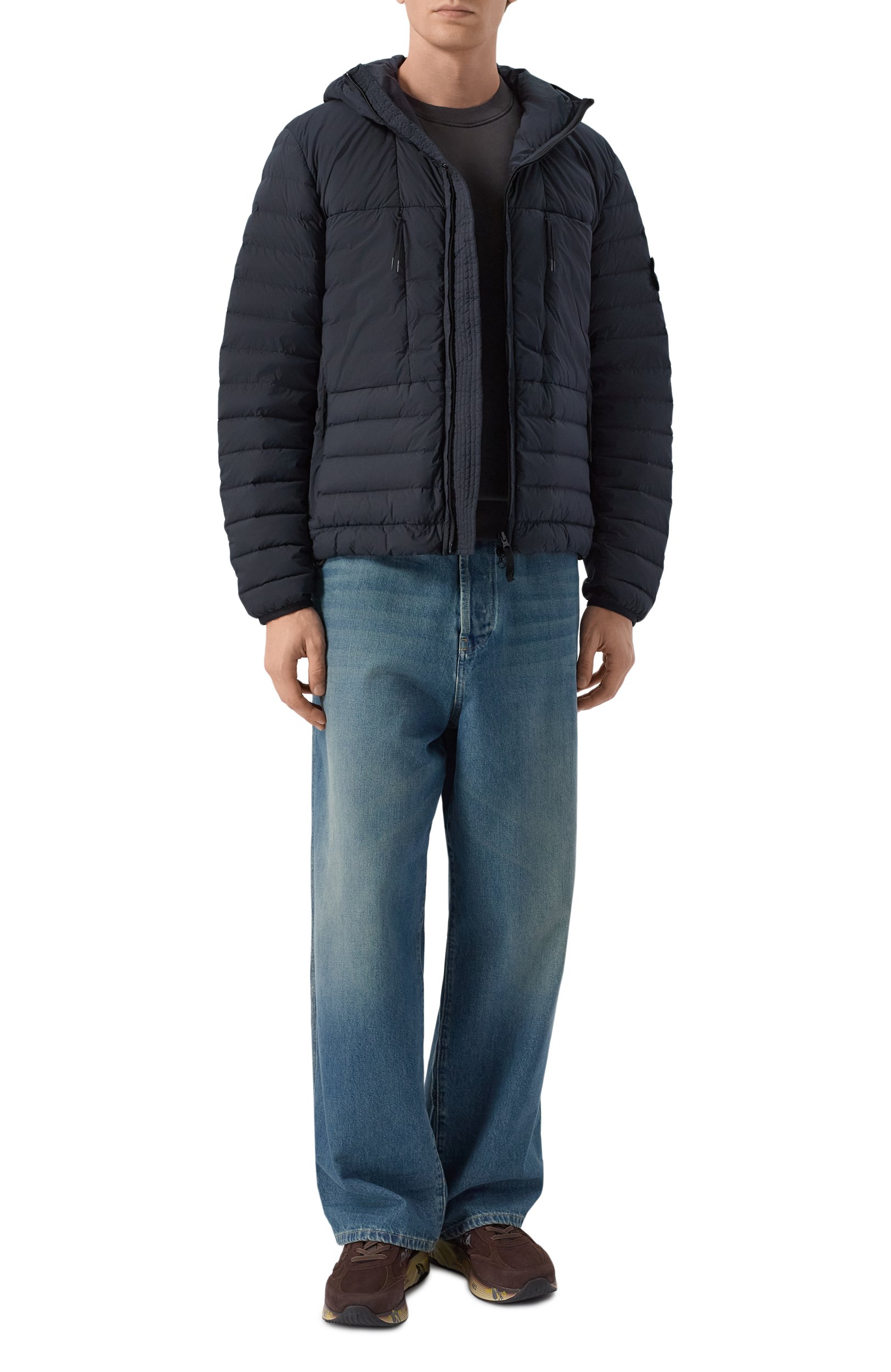 Пуховик STONE ISLAND темно-синего цвета по цене 118000 руб., арт. K2S154100020/S0183, фото 2 Пуховик STONE ISLAND, арт. K2S154100020/S0183, фото 2