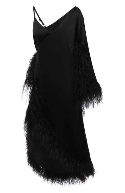 Шелковое платье с отделкой перьями RUBAN, арт. RТS21-11.1.52.2, фото 1