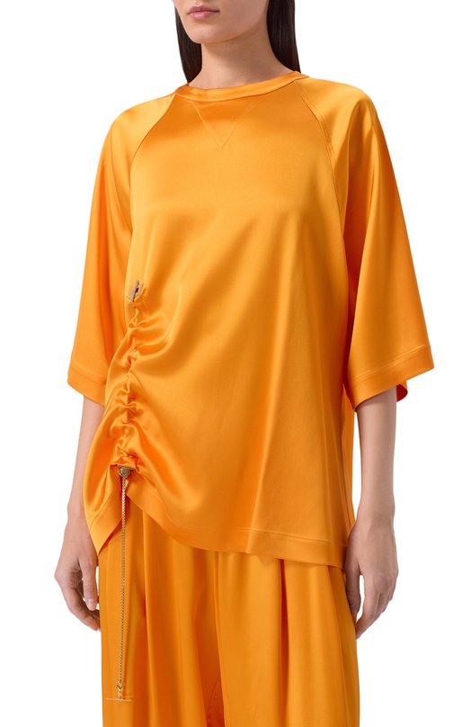 Атласный топ Daname 726SS7818A Оранжевый  726SS7818A Фото 3