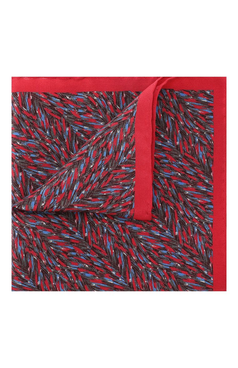 Мужской шелковый носовой платок LANVIN красного цвета, арт. 2403/HANDKERCHIEF | Фото 1 (Материал: Текстиль, Шелк; Материал сплава: Проставлено; Нос: Не проставлено)