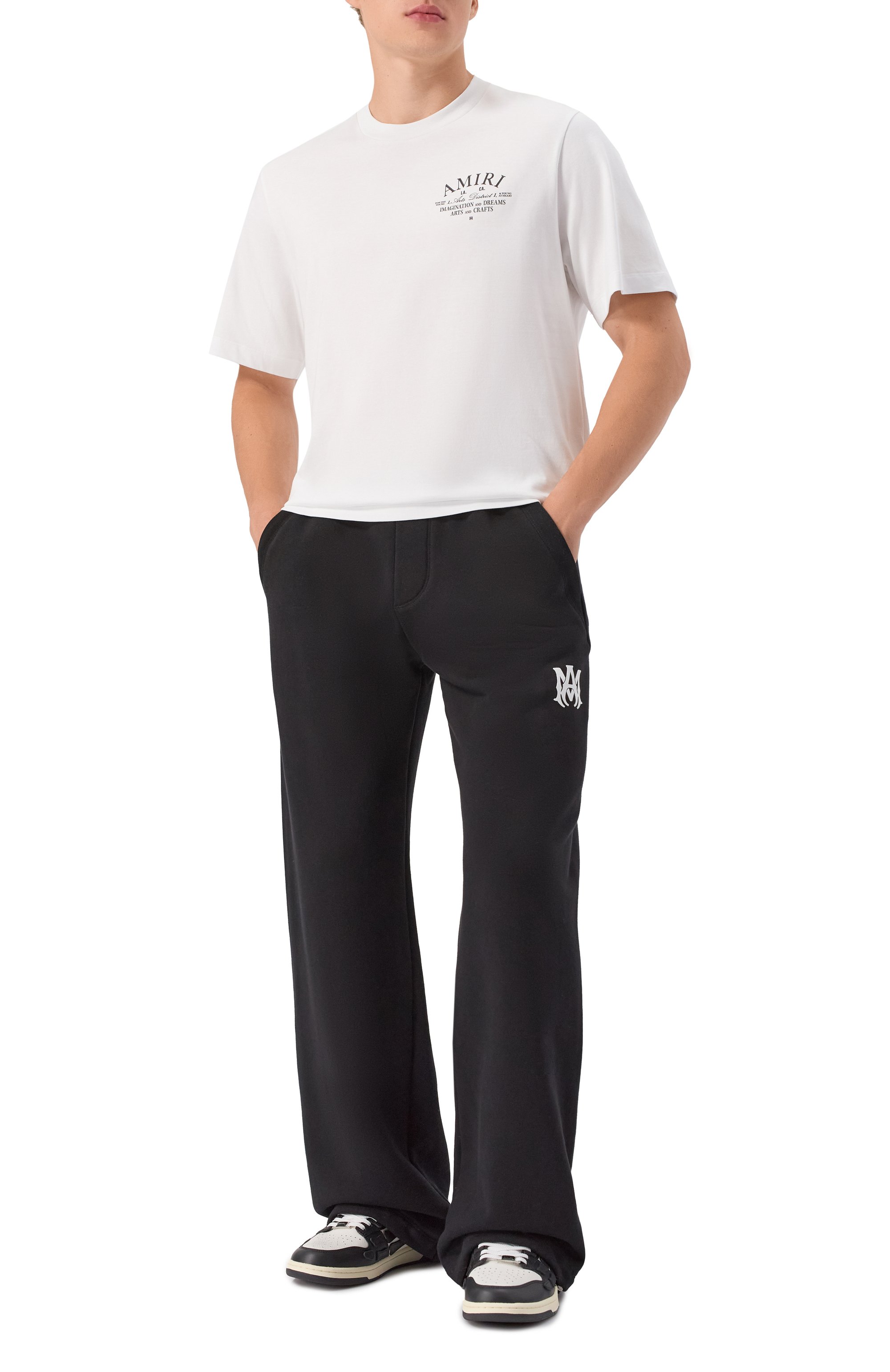 Кожаные кеды  skel-top AMIRI, арт. AMF0SR1047, фото 2